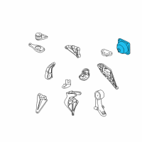 OEM Saturn LW2 Mount Asm, Engine Front Diagram - 90575643