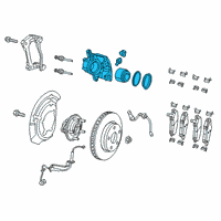 OEM 2019 Jeep Cherokee CALIPER-Disc Brake Diagram - 68212011AA