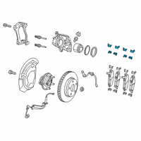 OEM 2015 Jeep Cherokee Spring Ki-Disc Brake Pad Diagram - 68212326AC