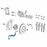 OEM 2021 Jeep Cherokee Sensor-Wheel Speed Diagram - 68141887AD