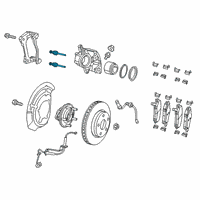 OEM 2022 Jeep Cherokee Pin-Disc Brake Diagram - 68212325AA