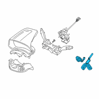 OEM 2019 Hyundai Veloster N Lock Key & Cylinder Set Diagram - 81905-J3100