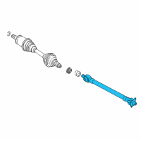 OEM 2010 BMW X6 Front Drive Shaft Assembly Diagram - 26-20-8-605-866