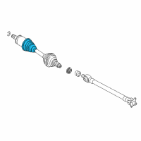 OEM BMW X6 Repair Kit Bellows, Interior Diagram - 31-60-7-608-095