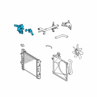 OEM Toyota Water Inlet Diagram - 16320-31011