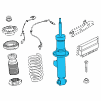 OEM 2020 BMW M8 SHOCK ABSORBER EDC REAR Diagram - 33-50-7-856-902