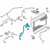 OEM Ford Transit Connect Upper Hose Diagram - DV6Z-8286-H