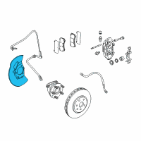 OEM 2010 Cadillac CTS Splash Shield Diagram - 25949513