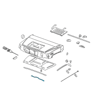 OEM Hummer H2 Hood Lift Support Diagram - 15174446