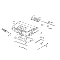 OEM 2004 Hummer H2 Cable, Hood Secondary Latch Release Diagram - 15066360