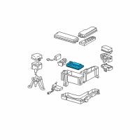 OEM Toyota Sequoia Relay & Fuse Plate Diagram - 82721-0C010