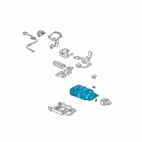 OEM Honda Accord Canister Assembly Diagram - 17011-SDA-A00