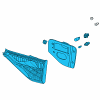 OEM 2016 Honda Odyssey Light Assy., R. Lid Diagram - 34150-TK8-A11