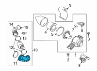 OEM 2014 Ford E-150 Air Tube Diagram - 3C2Z-9B659-BA