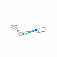 OEM Ford F-250 Intermed Pipe Diagram - F85Z-5A212-BB