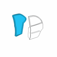 OEM Chevrolet Impala Door Weatherstrip Diagram - 19179804