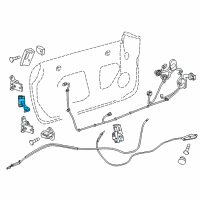 OEM 2012 Cadillac CTS Door Check Diagram - 25804133