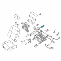OEM 2017 Nissan Titan XD Switch Assy-Front Seat, RH Diagram - 87016-1AA0A
