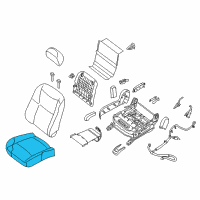 OEM 2018 Nissan Altima Pad Front Seat Cushion Diagram - 87311-3TA0A