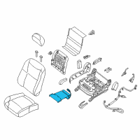 OEM 2017 Nissan Altima Heater Unit-Front Seat Cushion Diagram - 87335-3TA1A