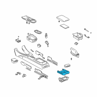 OEM 2004 Lexus IS300 Console Box Cup Holder, No.2 Diagram - 55619-53021-C0