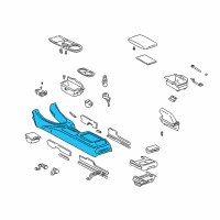 OEM 2003 Lexus IS300 Box, Console Diagram - 58811-53051-C0