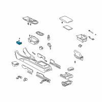 OEM Lexus Switch, Seat Heater Diagram - 84751-53010