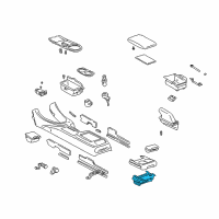 OEM 2004 Lexus IS300 Console Box Cup Holder Sub-Assembly Diagram - 55604-53031