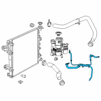 OEM Ram Hose-COOLANT Bottle To Radiator Diagram - 68184913AE