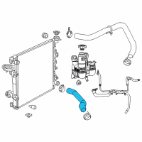 OEM 2016 Ram 2500 Hose-Radiator Outlet Diagram - 68184897AD