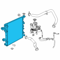 OEM 2015 Ram 3500 Engine Cooling Radiator Diagram - 68232742AB