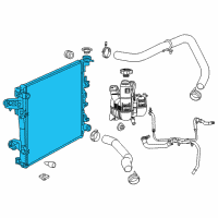 OEM 2014 Ram 3500 Engine Cooling Radiator Diagram - 68232742AB