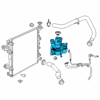OEM 2020 Ram 3500 Bottle-COOLANT Recovery Diagram - 68184910AF