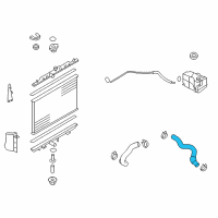 OEM 2010 Nissan Rogue Hose-Radiator, Upper Diagram - 21501-JG300