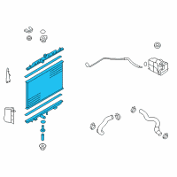 OEM 2011 Nissan Rogue Radiator Assy Diagram - 21400-JM00A