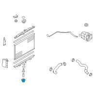 OEM 2021 Nissan Rogue Sport Mounting Rubber-Radiator, Lower Diagram - 21507-4U00A