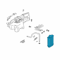 OEM Chrysler Crossfire Core-Heater Diagram - 5097634AA