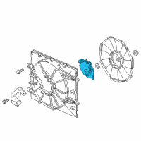 OEM 2016 Honda Civic Motor, Cooling Fan Diagram - 19030-5BA-A01