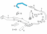 OEM 2022 Toyota GR86 By-Pass Hose Diagram - SU003-09511