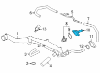 OEM Toyota GR86 Thermostat Housing Diagram - SU003-08993