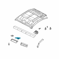 OEM Chrysler Crossfire Lamp-Courtesy Diagram - 68022873AA