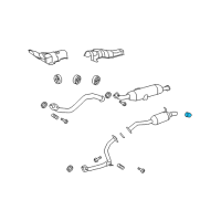 OEM 2013 Lexus IS350 Baffle Sub Assy, Exhaust Tail Pipe Diagram - 17408-31030