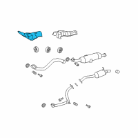 OEM 2012 Scion xB Heat Shield Diagram - 58151-12241