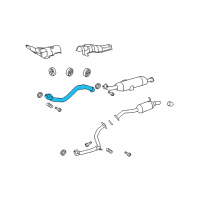 OEM 2013 Scion xB Front Pipe Diagram - 17410-28610