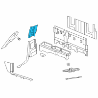 OEM 2013 Ram 3500 Panel-B Pillar Upper Trim Diagram - 1DX50BD1AB