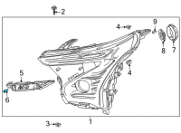 OEM 2022 Chevrolet Bolt EV Bracket Screw Diagram - 42754345