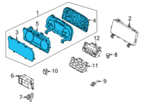 OEM Kia Sorento Cluster Assembly-INSTRUM Diagram - 94001R5010