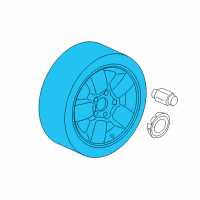 OEM 2006 Jeep Commander Wheel-Aluminum Diagram - 1SZ90CDMAA