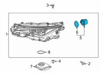 OEM Lexus IS350 Unit, HEADLAMP Clear Diagram - 8112A-53A00