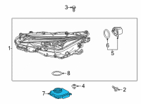 OEM Lexus IS350 Computer Sub-Assembly, H Diagram - 81016-53A40